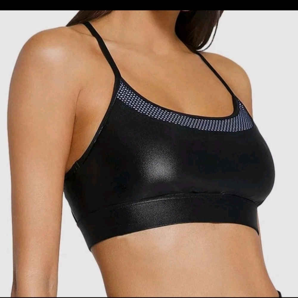 Koral Women's Black Pacifica Infinity Sports Bra Size S NWT